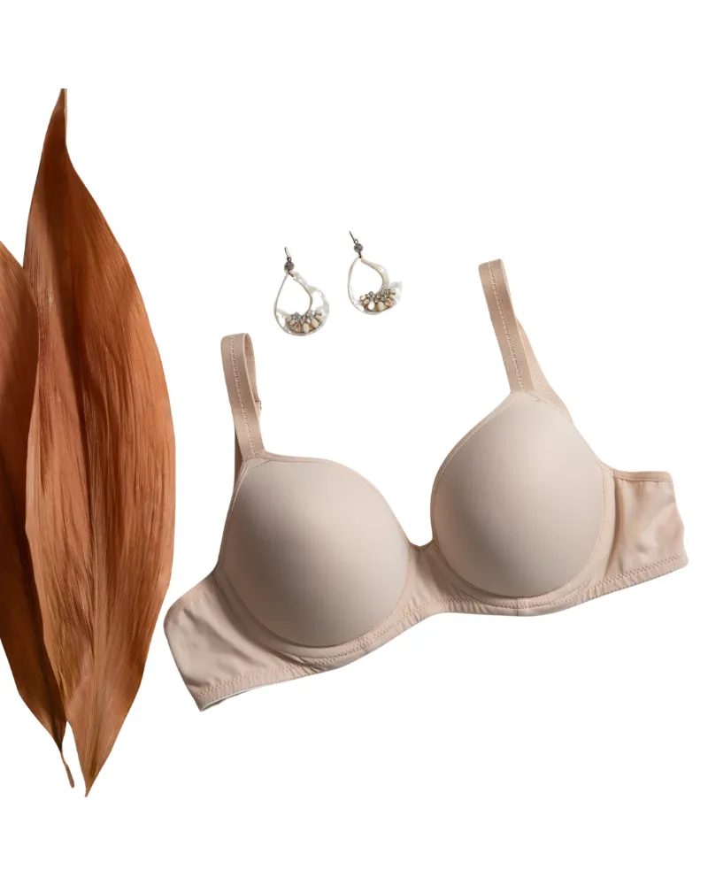 100-805 Lizzy Nude Push Up Molded Underwire Bra