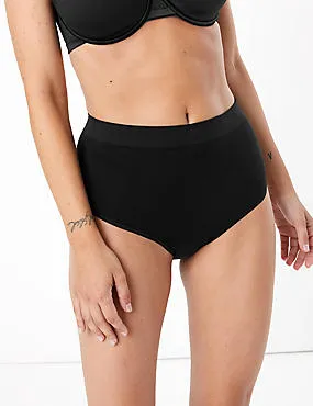 2 Pack Light Control Santoni Seamfree High Leg Knickers