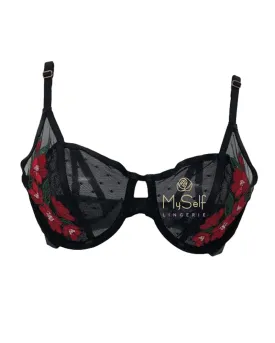 9061 Embroidered Lace Underwire Bra