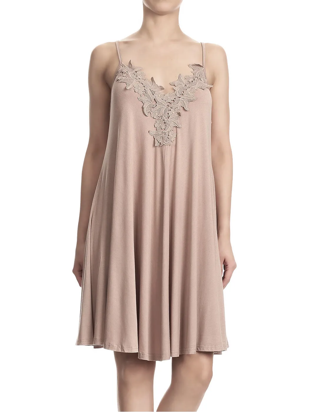 Adjustable Spaghetti Strap Flowy Under Dress