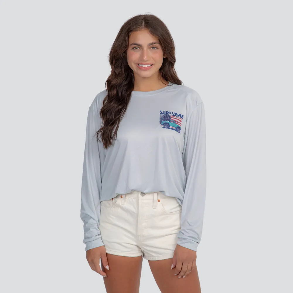 Americana Coastal Bronco PFG Long-Sleeved Tee