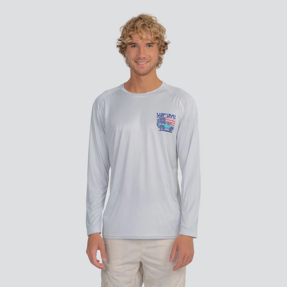 Americana Coastal Bronco PFG Long-Sleeved Tee