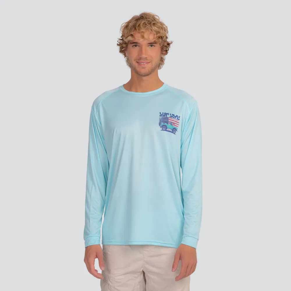 Americana Coastal Bronco PFG Long-Sleeved Tee