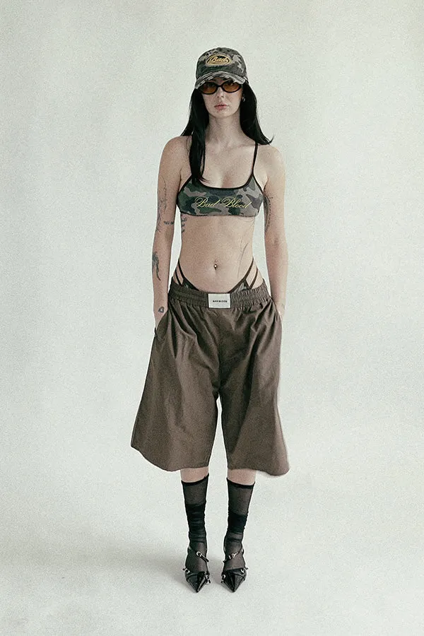 Badblood Camo Bikini Top Military