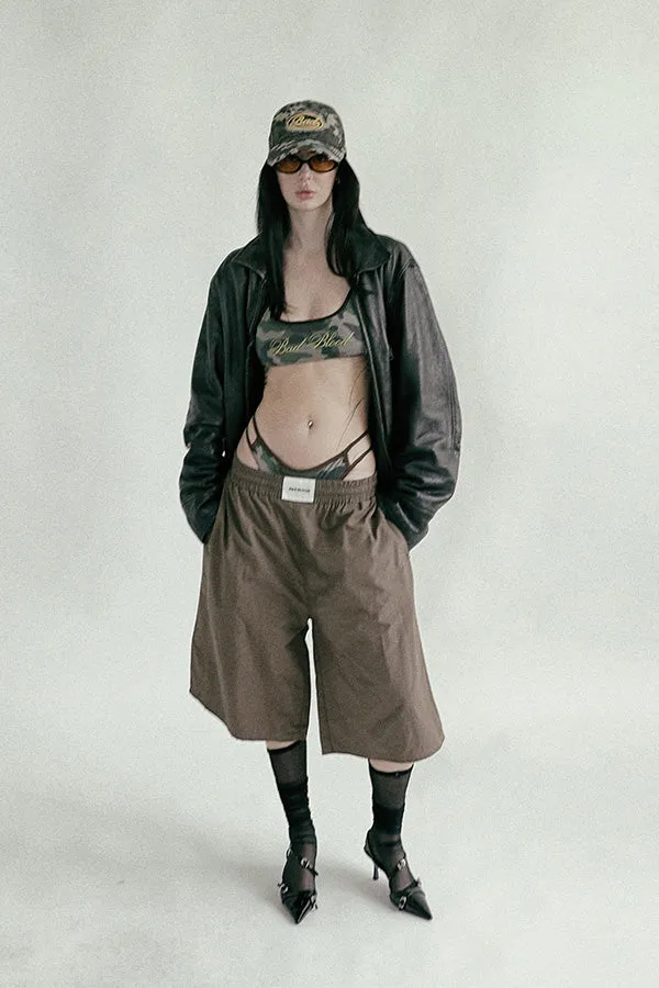 Badblood Camo Bikini Top Military