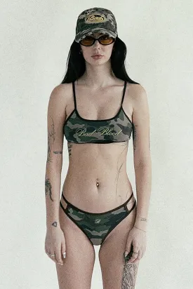 Badblood Camo Bikini Top Military