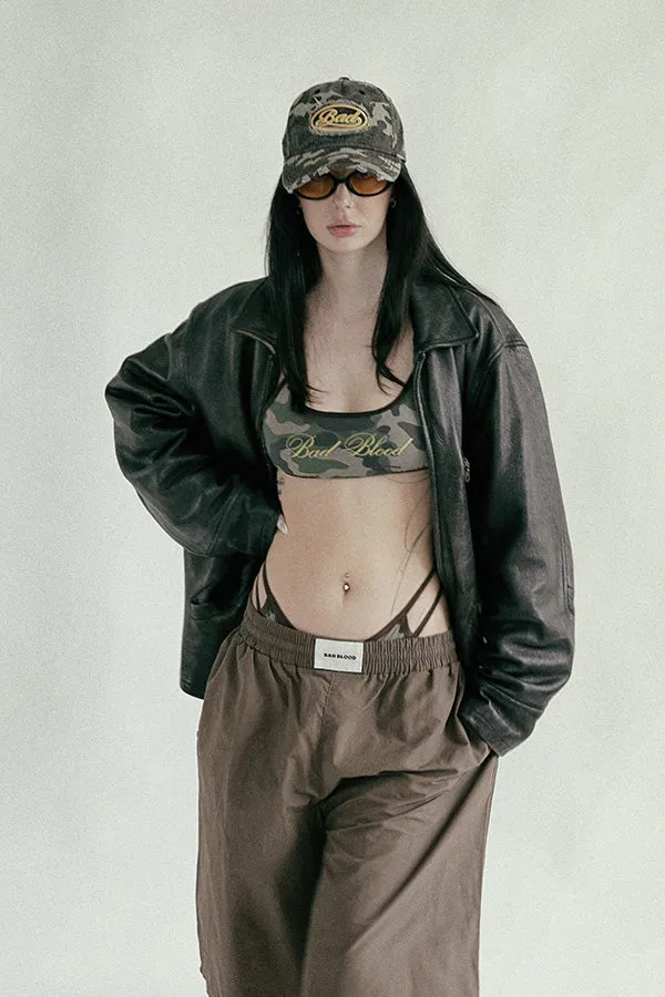 Badblood Camo Bikini Top Military