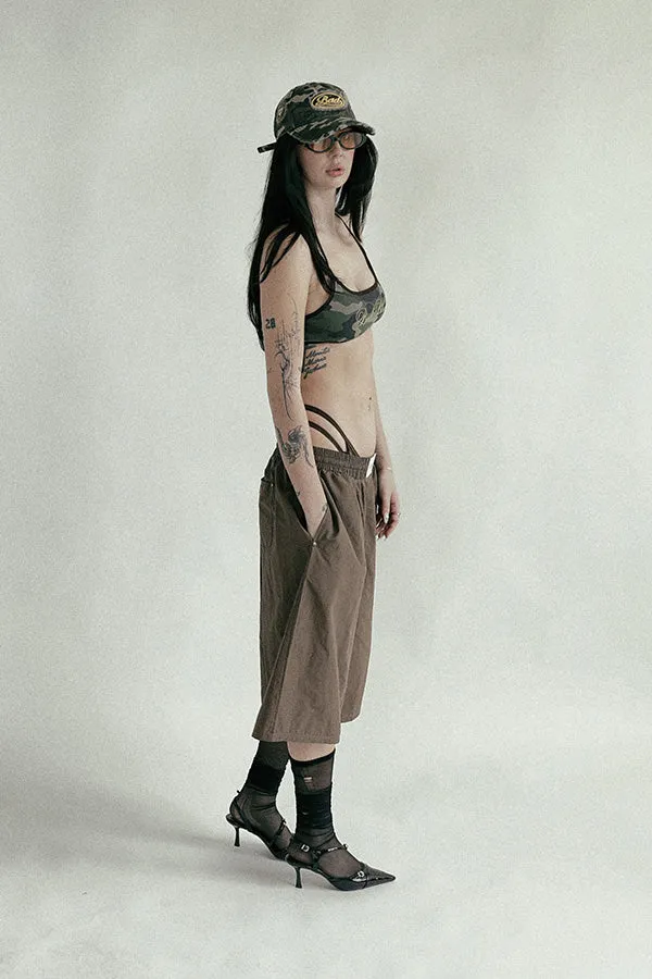 Badblood Camo Bikini Top Military