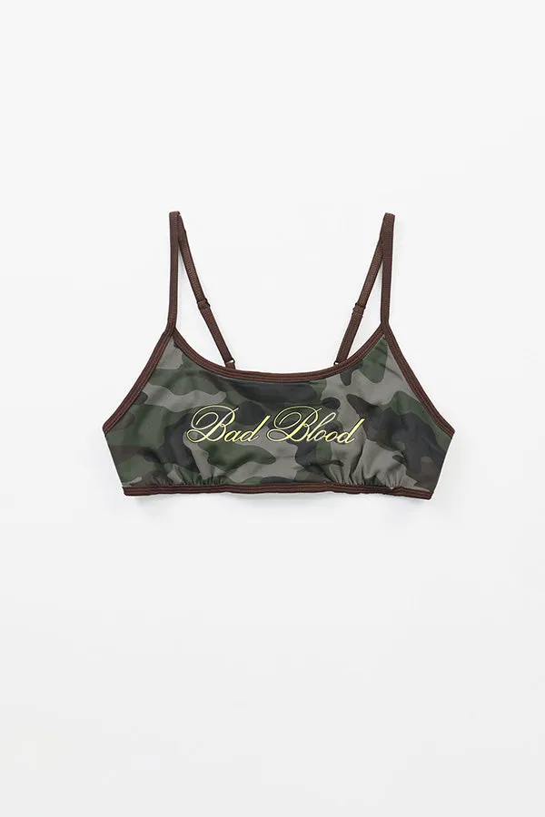 Badblood Camo Bikini Top Military