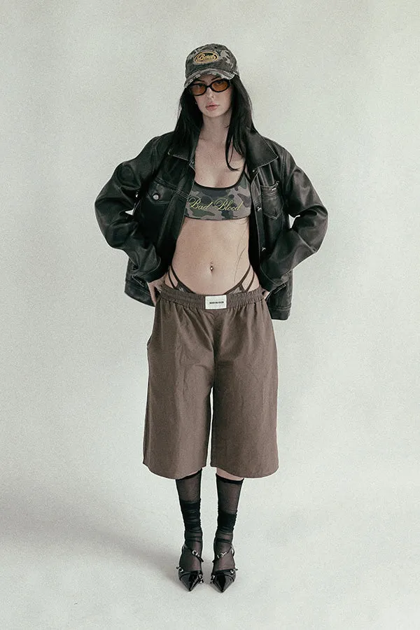 Badblood Camo Bikini Top Military