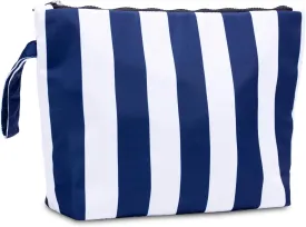 BANG&CARSEN Large Makeup Bag For Women - XL Travel Cosmetic Bag Waterproof Pouch - Wristlet Makeup Clutch For Beach Use - Wet Suit Bag Bikini Storage Pouch (dark navy)