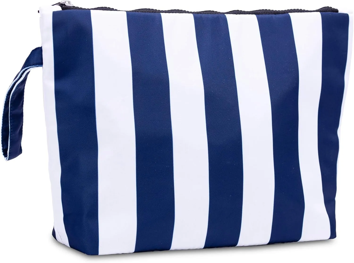 BANG&CARSEN Large Makeup Bag For Women - XL Travel Cosmetic Bag Waterproof Pouch - Wristlet Makeup Clutch For Beach Use - Wet Suit Bag Bikini Storage Pouch (dark navy)