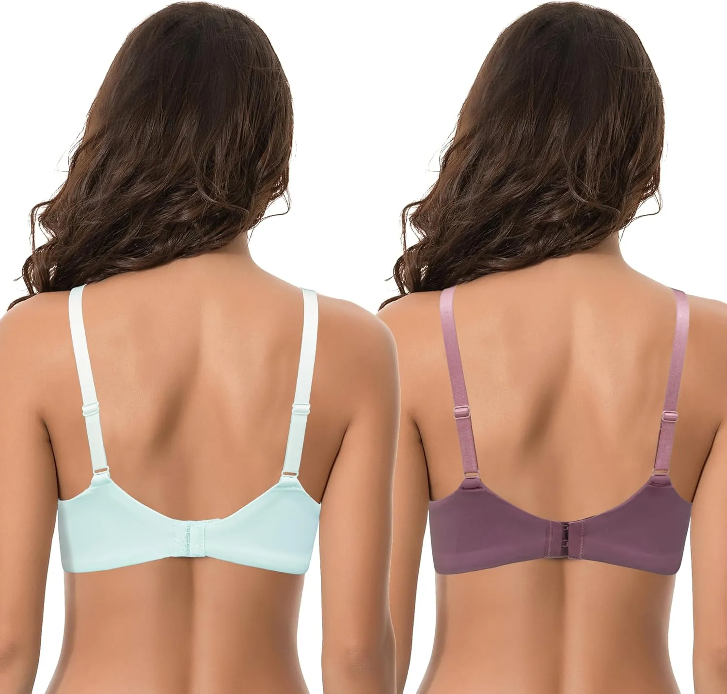 Curve Muse Women's Plus Size Minimizer Unlined Underwire Full Coverage Bra