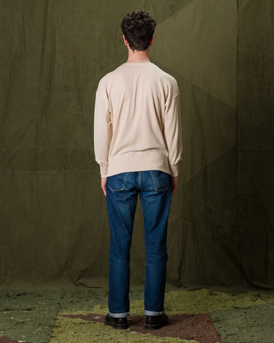 Extra Cotton Jersey Crewneck L/S - Ecru
