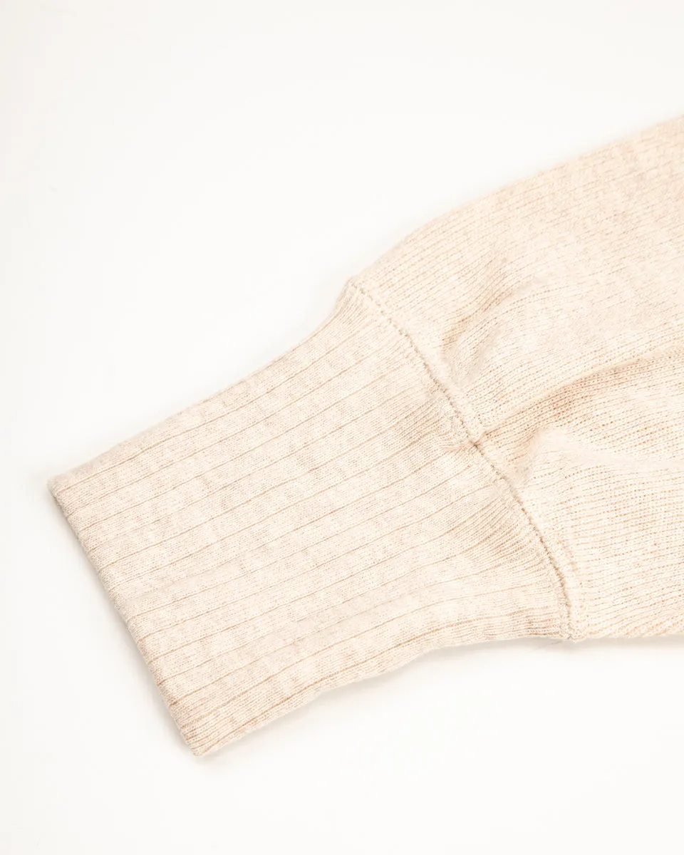 Extra Cotton Jersey Crewneck L/S - Ecru