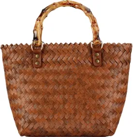 French Straw Handbag Woven Beach Shoulder Summer Bag Large Capacity Tote Bag for Beach and Daily Use