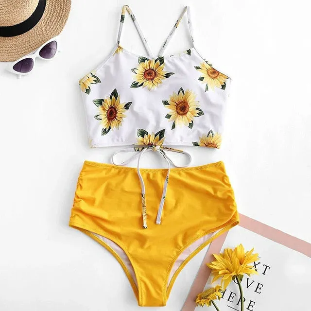 High-waist Swimsuit Bikini