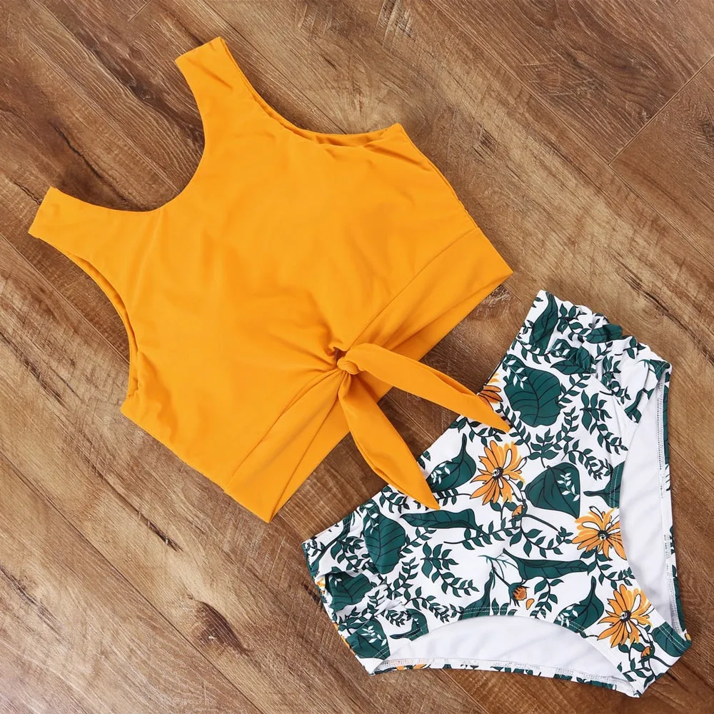 High-waist Swimsuit Bikini