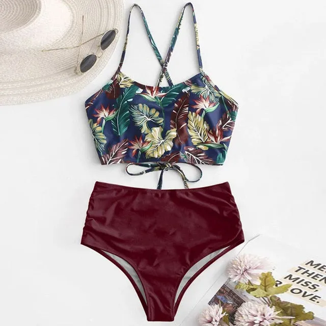 High-waist Swimsuit Bikini