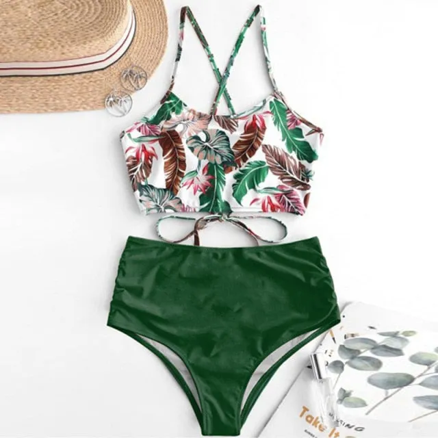 High-waist Swimsuit Bikini