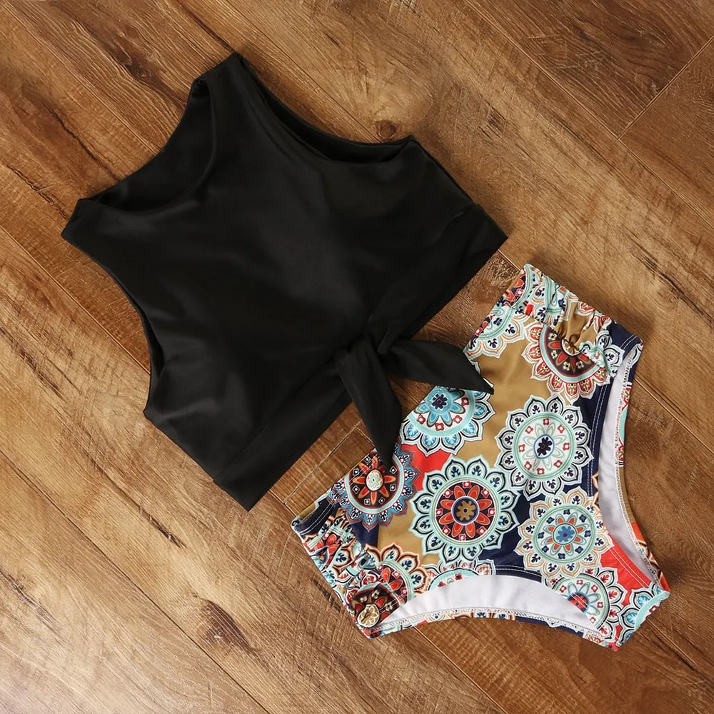 High-waist Swimsuit Bikini