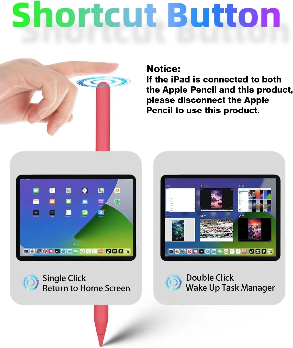iPad Pencil 2nd Generation with Magnetic Wireless Charging, Same as Apple Pencil 2nd Generation,The Pen Compatible with iPad Pro 11 in 1/2/3/4,iPad Pro 12.9 in 3/4/5/6,iPad Air 4/5,iPad Mini