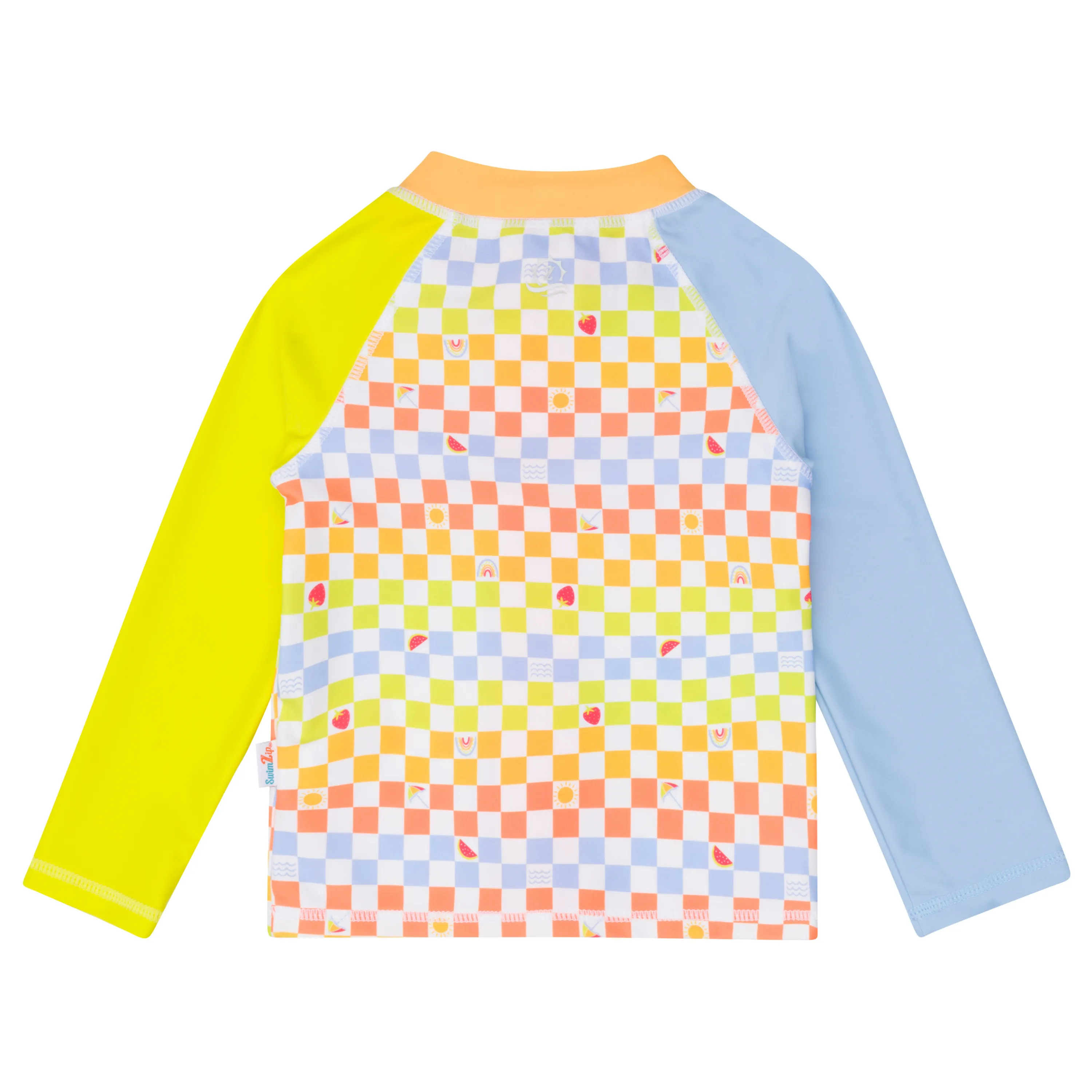 Kids UPF 50  Long Sleeve Zipper Rash Guard Swim Shirt | "Gamified"