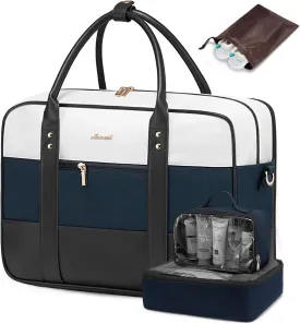 LOVEVOOK Weekender Travel Duffel - Women's Personal Item with Laptop Compartment, Overnight & Yoga Gym Bag, Wet Pocket, Labor & Delivery Hospital Bag