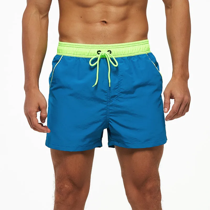 Luexco Men's Quick Dry Shorts Zip Pocket Mesh Drawstring