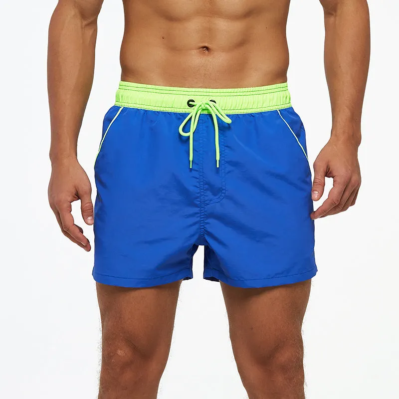 Luexco Men's Quick Dry Shorts Zip Pocket Mesh Drawstring