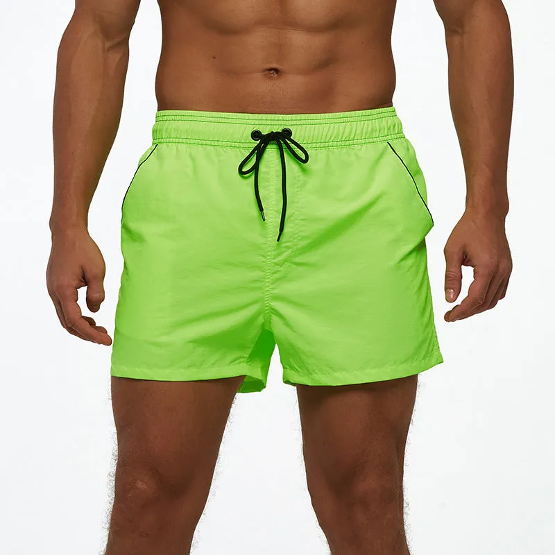 Luexco Men's Quick Dry Shorts Zip Pocket Mesh Drawstring