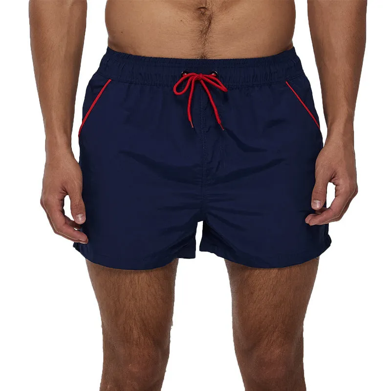 Luexco Men's Quick Dry Shorts Zip Pocket Mesh Drawstring