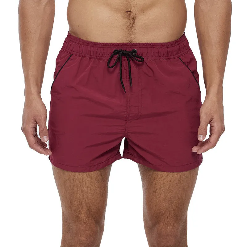 Luexco Men's Quick Dry Shorts Zip Pocket Mesh Drawstring