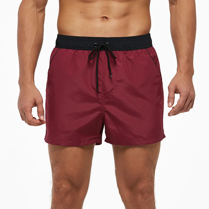 Luexco Men's Quick Dry Shorts Zip Pocket Mesh Drawstring