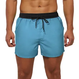 Luexco Men's Quick Dry Shorts Zip Pocket Mesh Drawstring