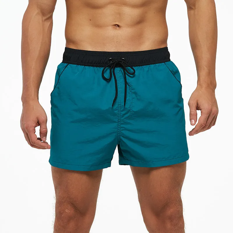 Luexco Men's Quick Dry Shorts Zip Pocket Mesh Drawstring