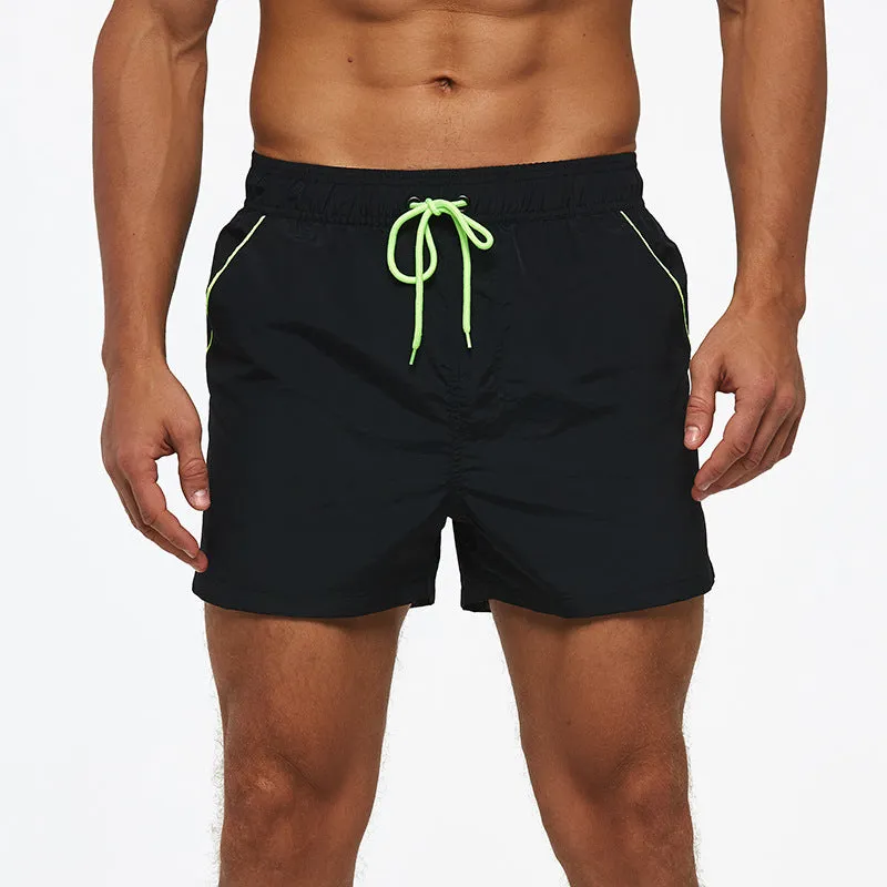 Luexco Men's Quick Dry Shorts Zip Pocket Mesh Drawstring