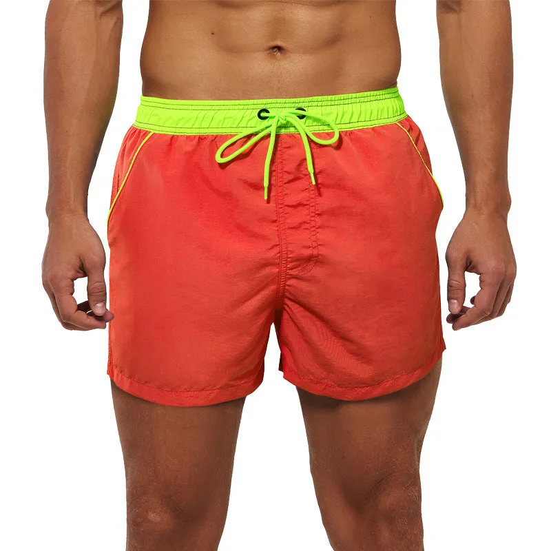 Luexco Men's Quick Dry Shorts Zip Pocket Mesh Drawstring