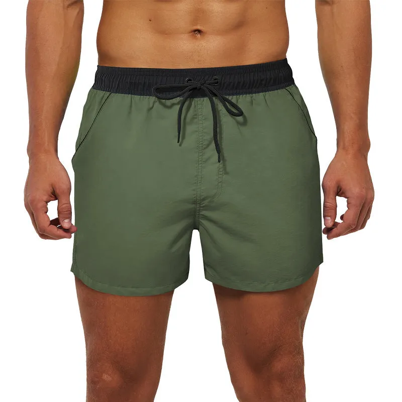 Luexco Men's Quick Dry Shorts Zip Pocket Mesh Drawstring