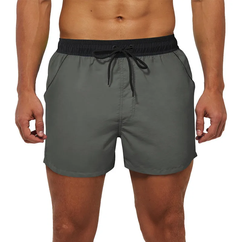 Luexco Men's Quick Dry Shorts Zip Pocket Mesh Drawstring