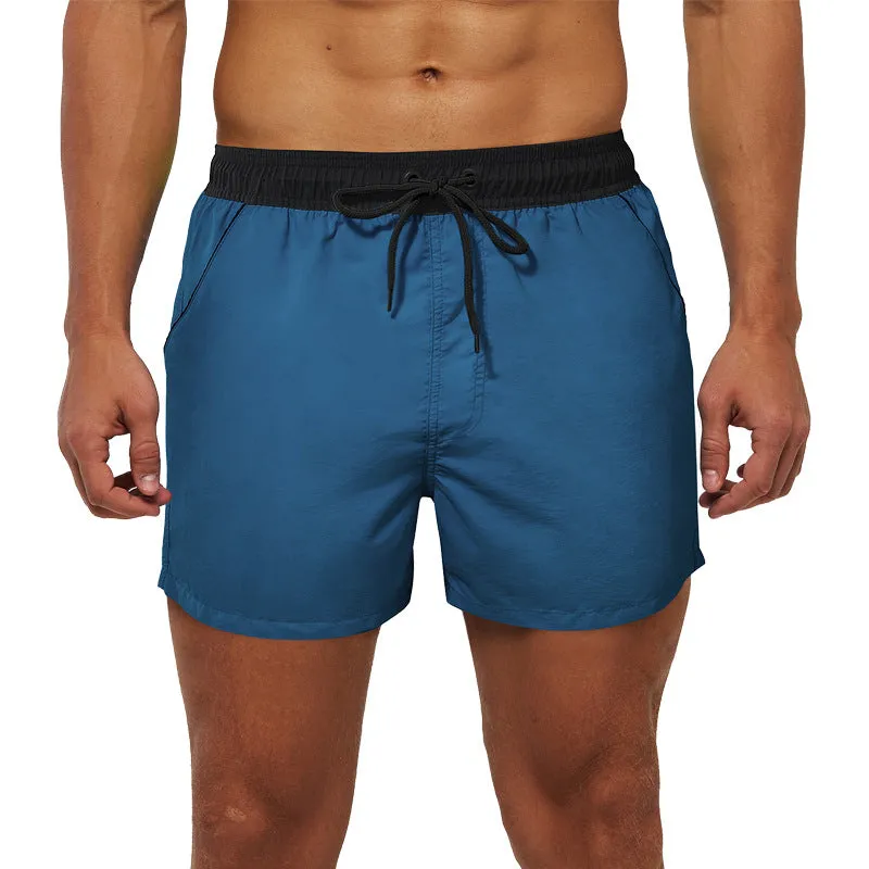 Luexco Men's Quick Dry Shorts Zip Pocket Mesh Drawstring