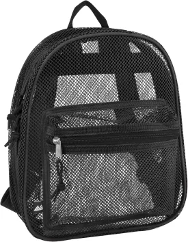 Mini Mesh Backpack for Women, Girls for School, Beach Toys, Pool, Swimming Gear; Mini Transparent Backpacks