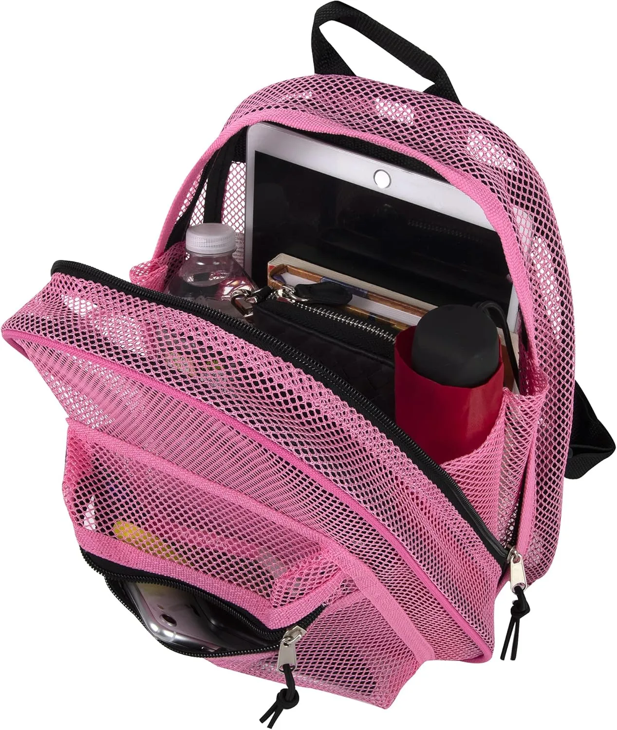 Mini Mesh Backpack for Women, Girls for School, Beach Toys, Pool, Swimming Gear; Mini Transparent Backpacks