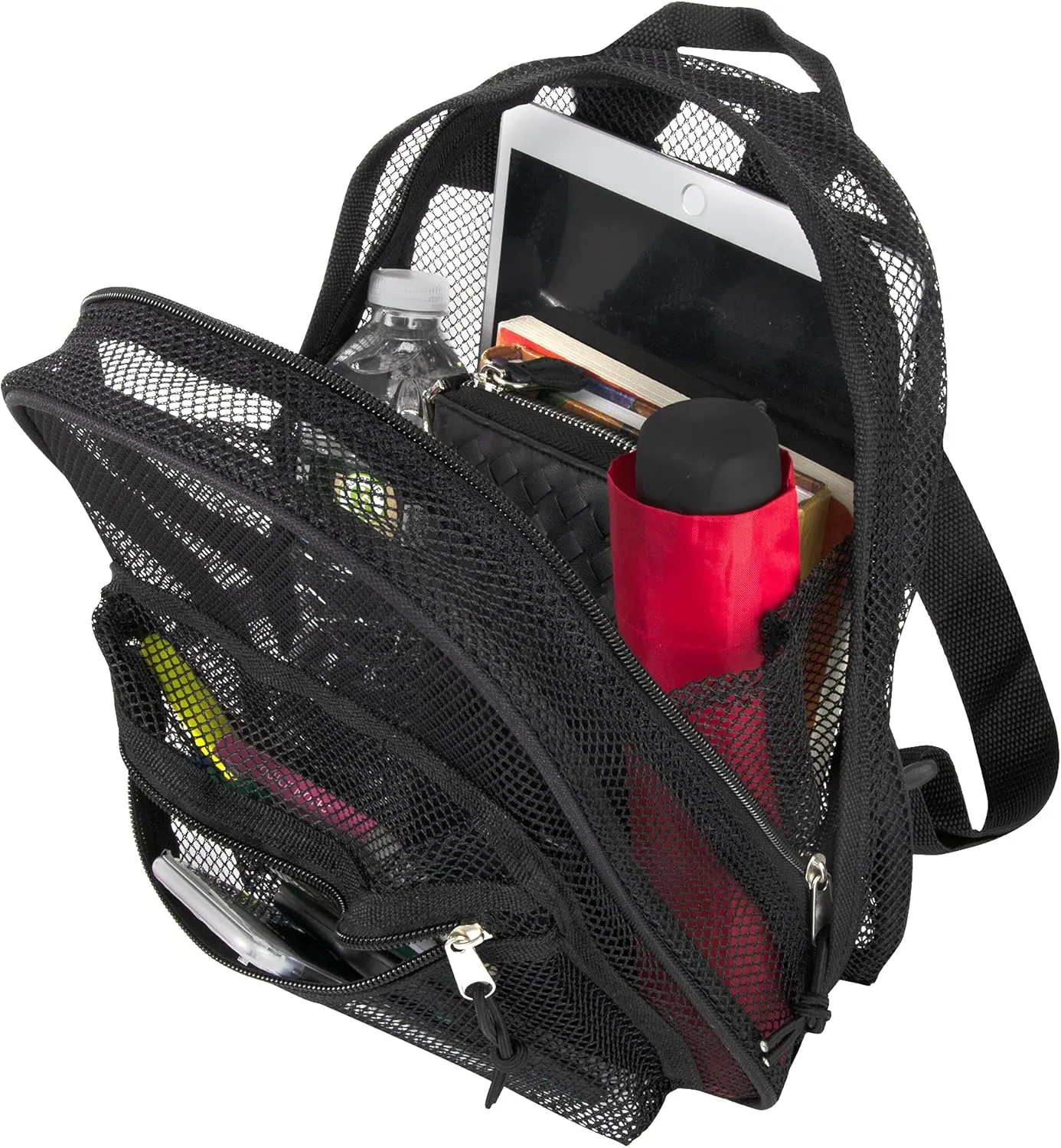 Mini Mesh Backpack for Women, Girls for School, Beach Toys, Pool, Swimming Gear; Mini Transparent Backpacks