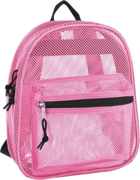 Mini Mesh Backpack for Women, Girls for School, Beach Toys, Pool, Swimming Gear; Mini Transparent Backpacks