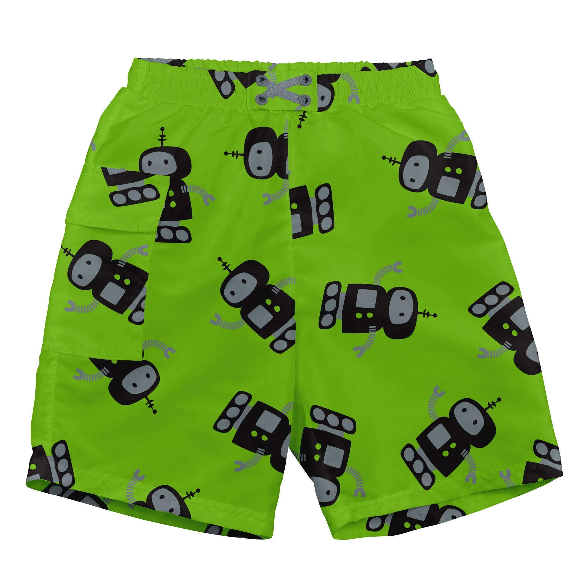 Mod Ultimate Swim Diaper Pocket Trunks - Lime Robot