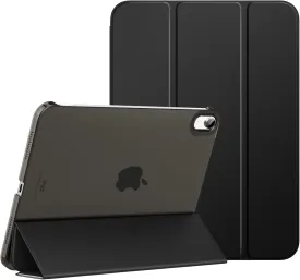 MoKo for iPad (A16) 11th Generation Case 11 Inch 2025, iPad 10th Generation Case 10.9 Inch 2022, Slim Stand Hard PC Translucent Back Shell Smart Cover, Support Touch ID, Auto Wake/Sleep, Black