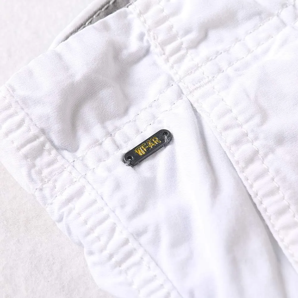OCHENTA Men's Lightweight Cargo Shorts with Pockets Cotton Shorts for Men Casual (No Belt)