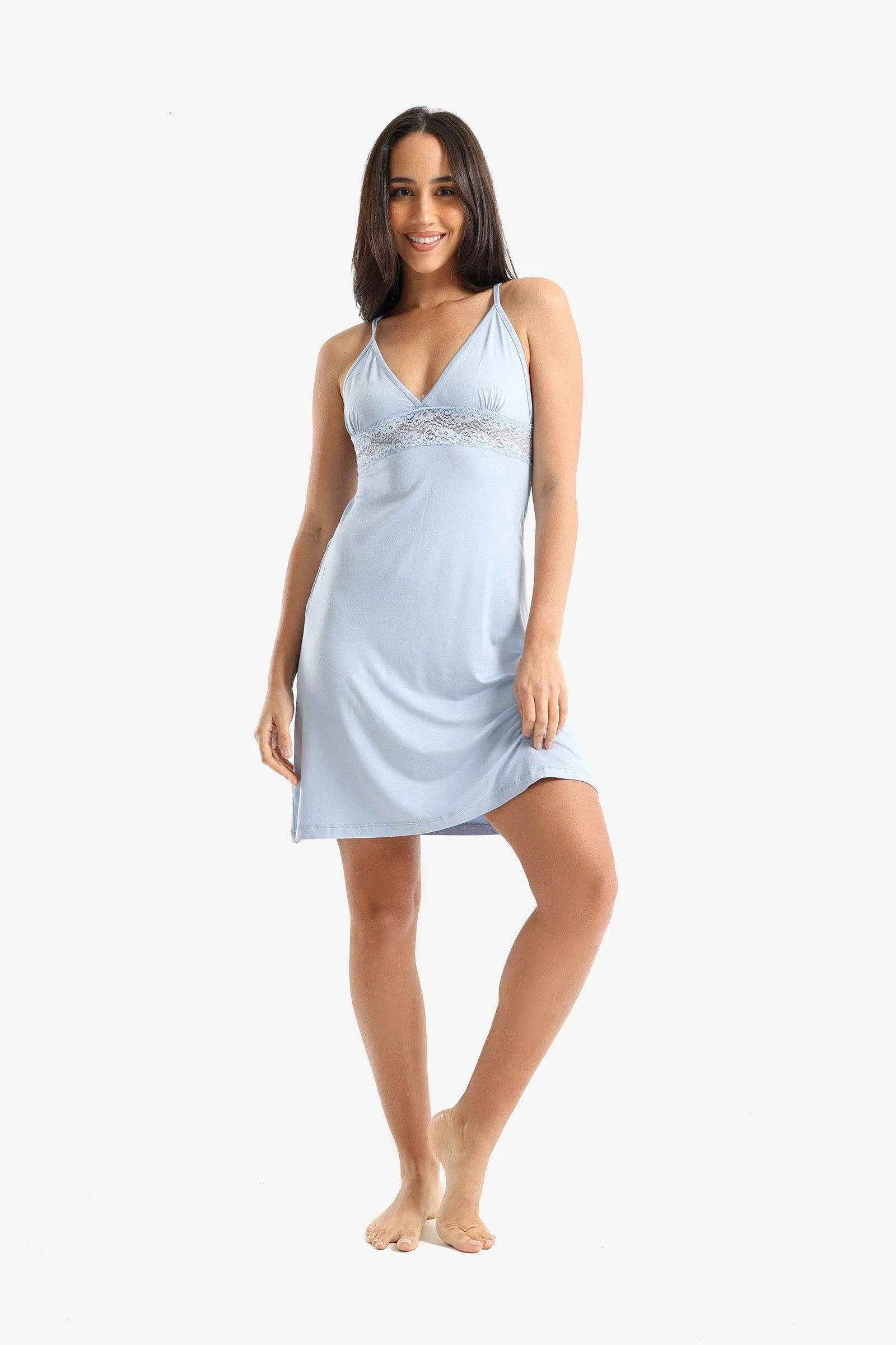 Plunge V-Neck Nightgown