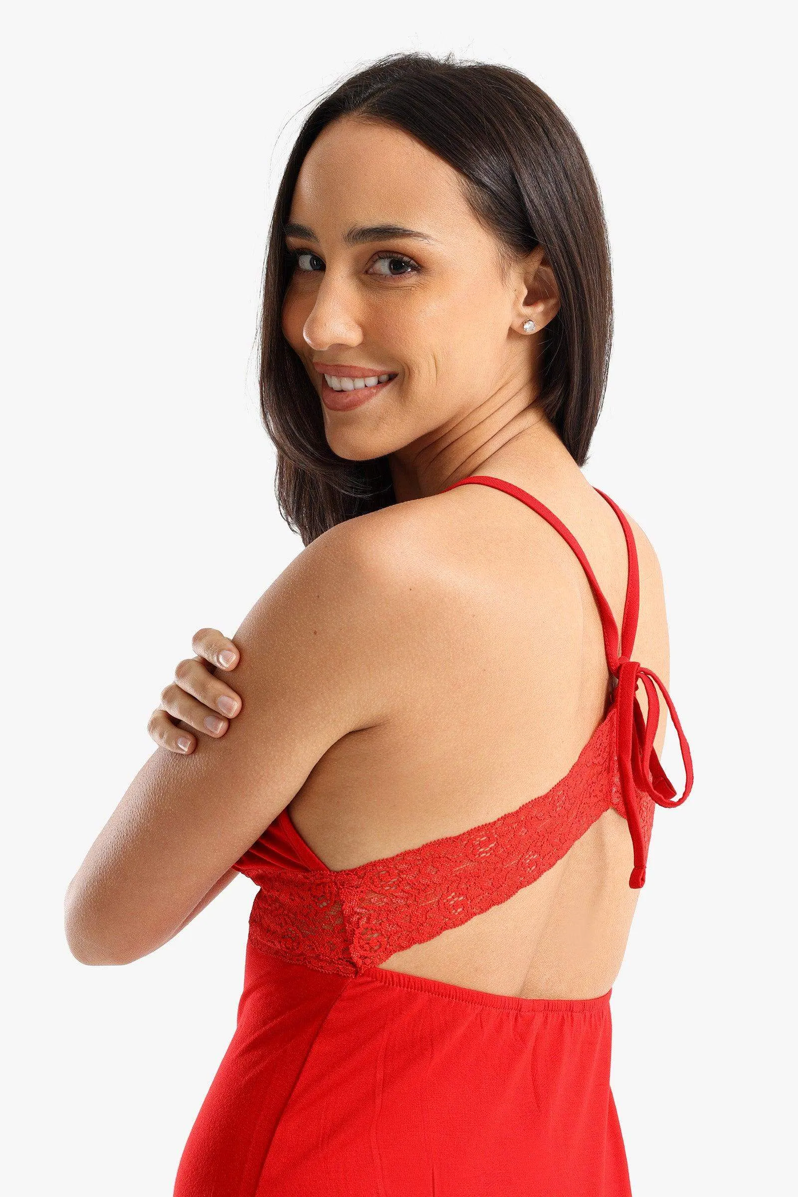 Plunge V-Neck Nightgown
